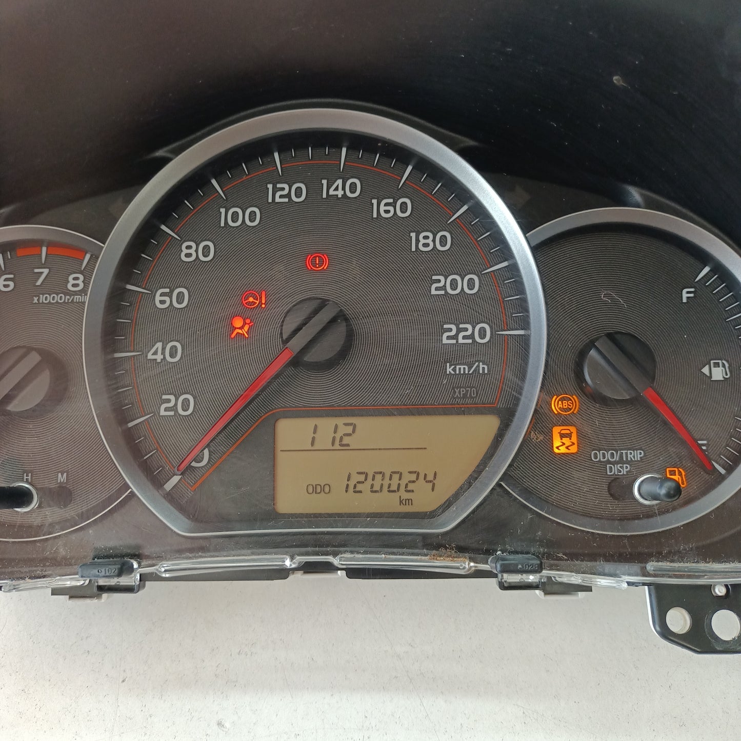 Toyota Yaris Hatchback Instrument Cluster NCP13# 2011 2012 2013 2014 120024km
