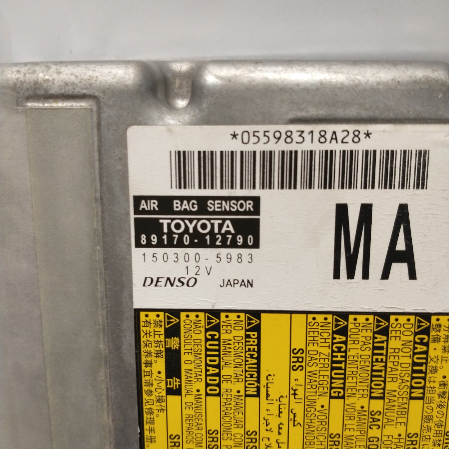 Toyota Corolla Hatchback Air Bag Sensor 89170-12790 ZRE182R 2012 2013 2014 2015